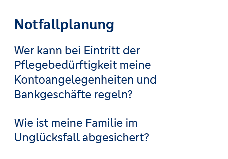Notfallplanung Notfallplanung