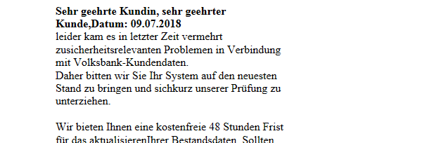 Phishing-Mail Identitätsüberprüfung Phishing-Mail Identitätsüberprüfung